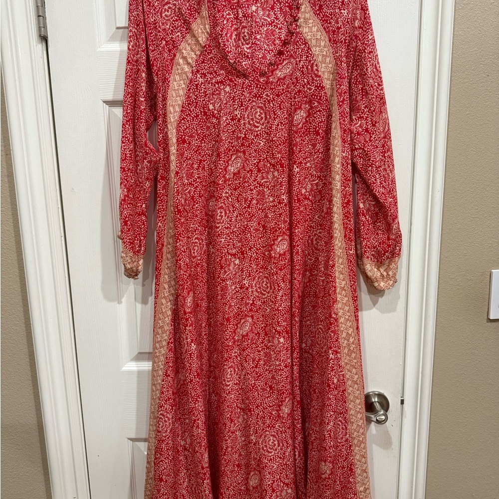 Natalie Martin Fiore Silk Maxi Dress S